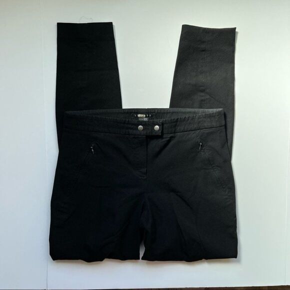 Theory Adalwen Jetty Black Slacks Size 6 - Picture 2 of 9